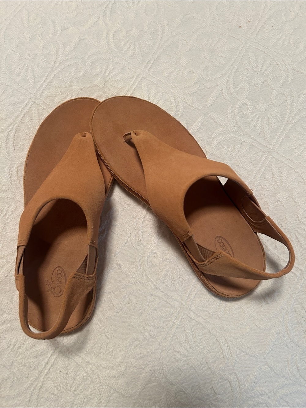 NWOT Chaco Women's Tan Leather Slingback Sandals